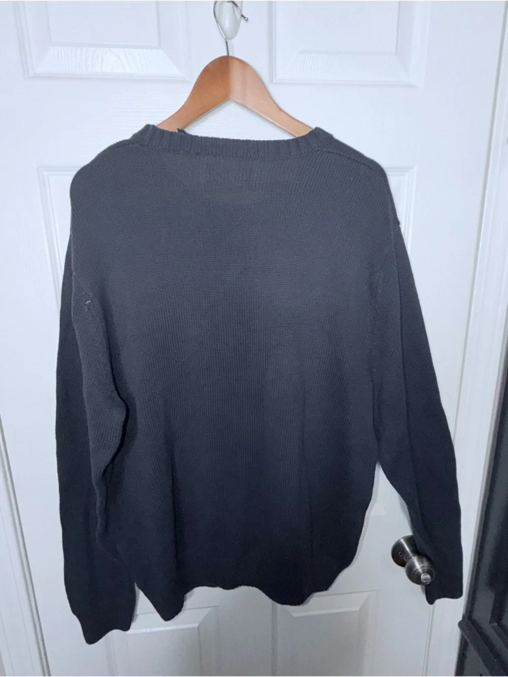 NWT Chap’s Men’s Logo Sweater XXL Navy Blue Cotton Knit Crewneck Pullover 2XL